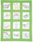 Jack Dempsey Stamped White Nursery Quilt Blocks 9"X9" 12/Pkg-Noah's Ark